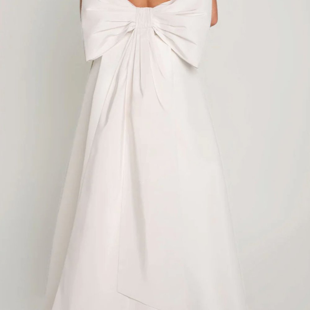 Strapless White Jumpsuit - Picture 4 of 11